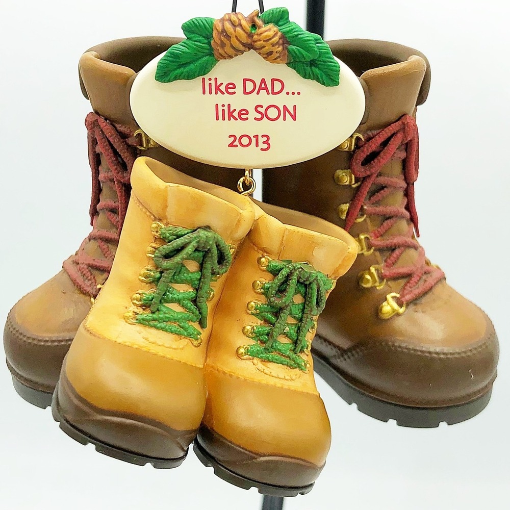 Like Dad, Like Son 2013 Hallmark Ornament Hiking Boots